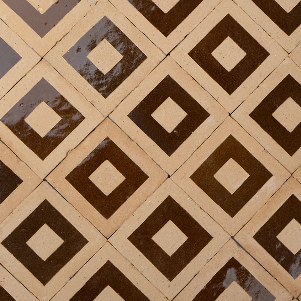 Baroque Classic 4x4 Bitter Zellige Tile