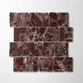 Piano Rosso Levanto Marble Polished Mosaic Tile